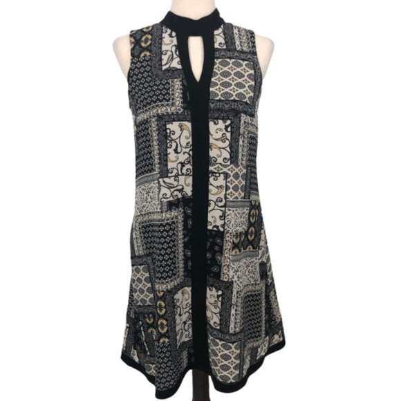 Dresses & Skirts - Mock Neck Paisley Shift Dress Tunic Top 4